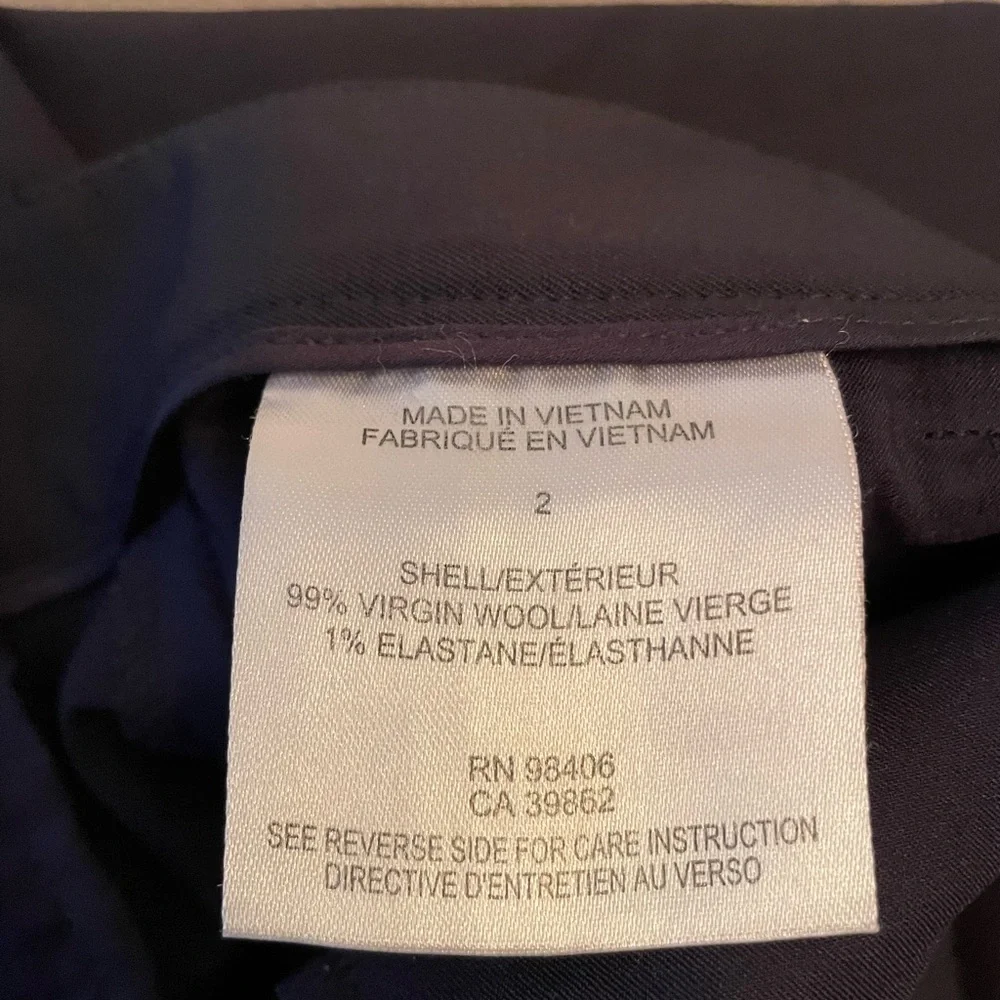 Theory size 2 Dark Navy trousers pants - Picture 5 of 5